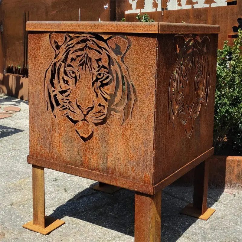 Vuurkorf Tijgerkop Cortenstaal