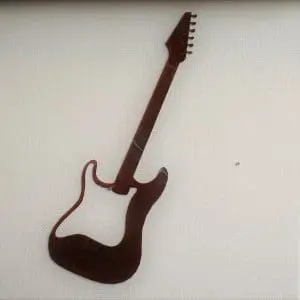 Gitaar Cortenstaal