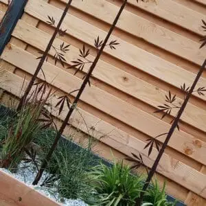 Bamboe stengel Cortenstaal