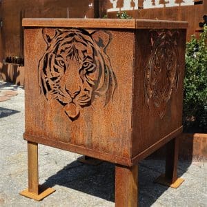 Vuurkorf Tijgerkop Cortenstaal