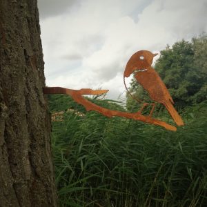 Blauwstaart Cortenstaal