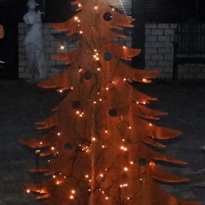 Kerstboom Cortenstaal groot - Afbeelding 2