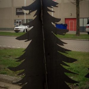 Kerstboom Cortenstaal groot - Afbeelding 3
