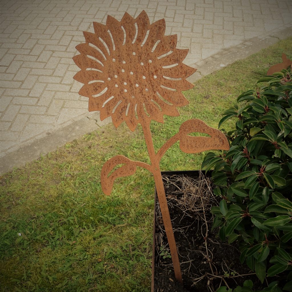 Zonnebloem Cortenstaal - Afbeelding 3