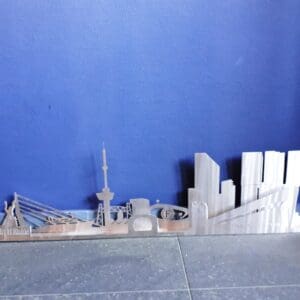 2D Skyline Rotterdam RVS ( staand)