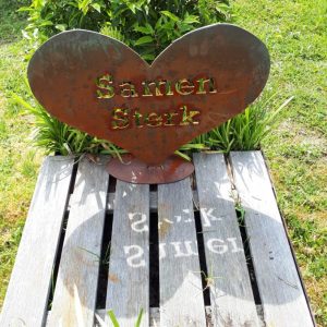 Hart Samen Sterk Cortenstaal - Afbeelding 2