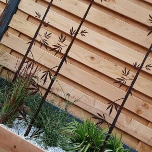 Bamboe stengel Cortenstaal