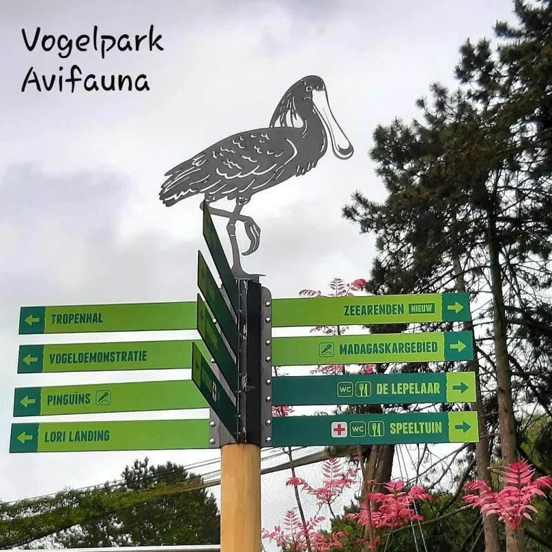 Bewegwijzering Avifauna Cortenstaal