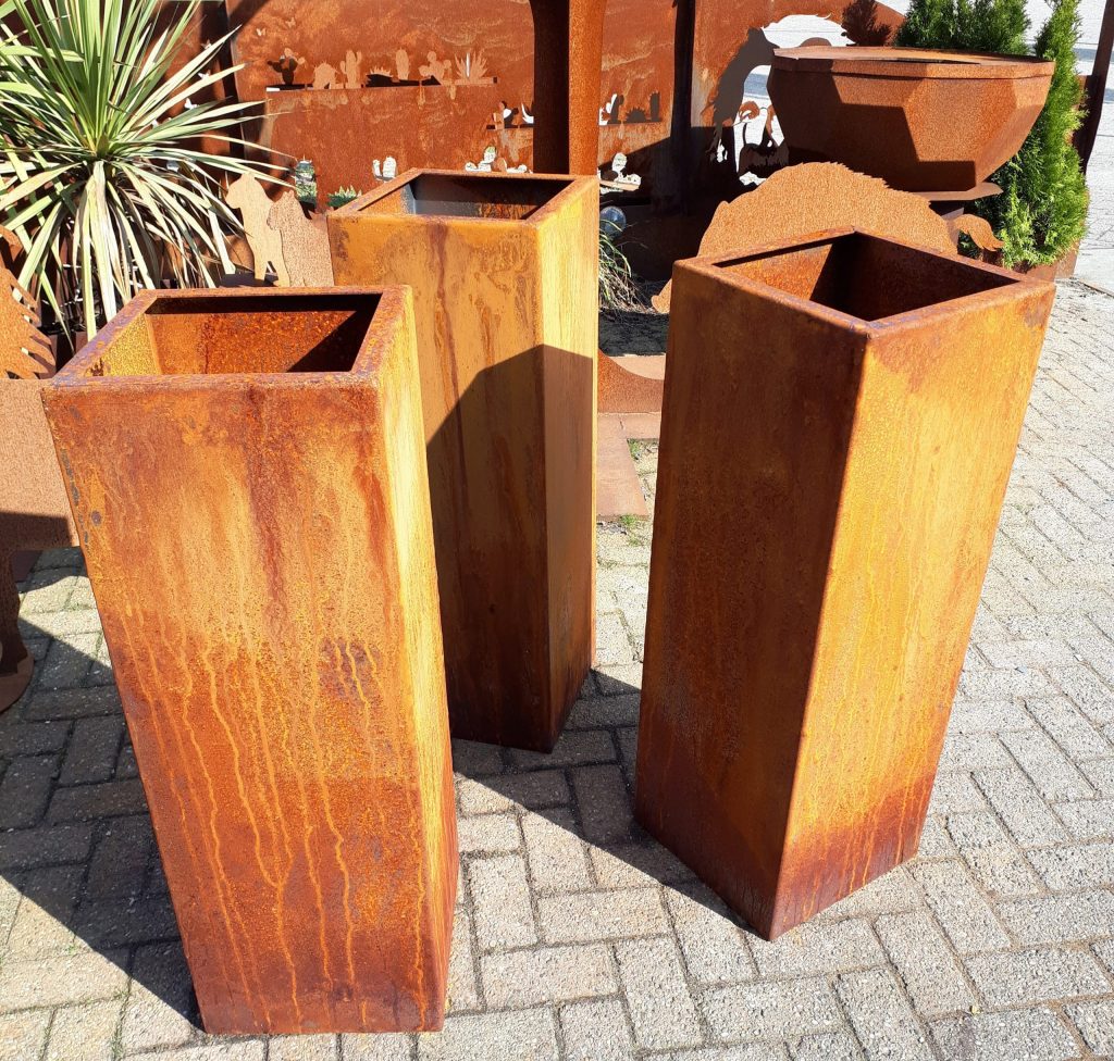 Plantenbak Cortenstaal 300x300mm t/m 500x500mm - Afbeelding 3