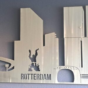 Skyline Rotterdam 3.0 van RVS detail